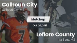 Matchup: Calhoun City vs. Leflore County  2017