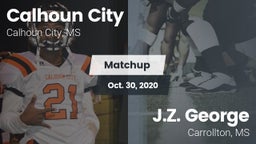 Matchup: Calhoun City vs. J.Z. George  2020