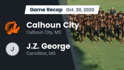 Recap: Calhoun City  vs. J.Z. George  2020