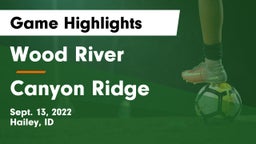 Wood River  vs Canyon Ridge  Game Highlights - Sept. 13, 2022