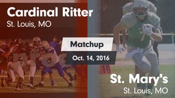 Matchup: Cardinal Ritter vs. St. Mary's  2016
