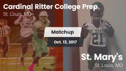 Matchup: Cardinal Ritter vs. St. Mary's  2017