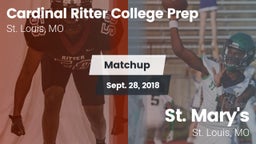 Matchup: Cardinal Ritter vs. St. Mary's  2018