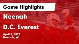 Neenah  vs D.C. Everest  Game Highlights - April 6, 2022