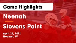 Neenah  vs Stevens Point  Game Highlights - April 28, 2022