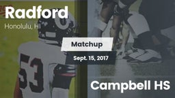 Matchup: Radford vs. Campbell HS 2017