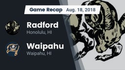 Recap: Radford  vs. Waipahu   2018