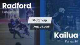 Matchup: Radford vs. Kailua  2018