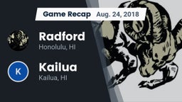 Recap: Radford  vs. Kailua  2018