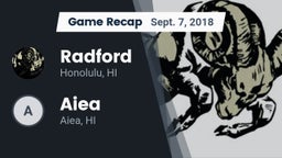 Recap: Radford  vs. Aiea  2018