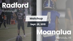 Matchup: Radford vs. Moanalua  2018