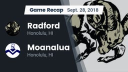 Recap: Radford  vs. Moanalua  2018