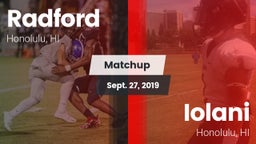 Matchup: Radford vs. Iolani  2019