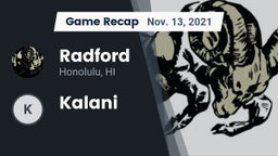 Recap: Radford  vs. Kalani 2021