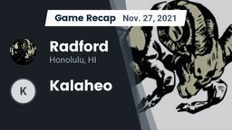 Recap: Radford  vs. Kalaheo 2021