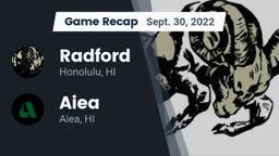 Recap: Radford  vs. Aiea  2022