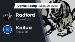 Recap: Radford  vs. Kailua  2023