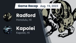 Recap: Radford  vs. Kapolei  2023
