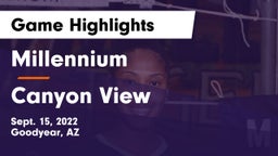 Millennium   vs Canyon View Game Highlights - Sept. 15, 2022