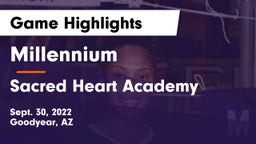 Millennium   vs Sacred Heart Academy  Game Highlights - Sept. 30, 2022