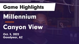 Millennium   vs Canyon View Game Highlights - Oct. 5, 2022