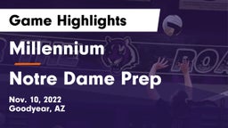 Millennium   vs Notre Dame Prep  Game Highlights - Nov. 10, 2022