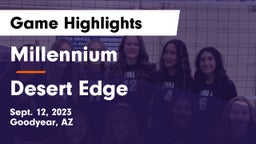 Millennium   vs Desert Edge  Game Highlights - Sept. 12, 2023