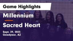 Millennium   vs Sacred Heart Game Highlights - Sept. 29, 2023