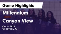 Millennium   vs Canyon View  Game Highlights - Oct. 4, 2023