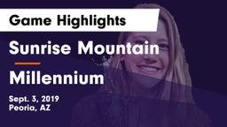 Sunrise Mountain  vs Millennium   Game Highlights - Sept. 3, 2019