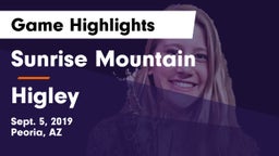 Sunrise Mountain  vs Higley Game Highlights - Sept. 5, 2019