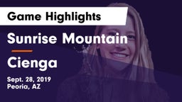 Sunrise Mountain  vs Cienga Game Highlights - Sept. 28, 2019