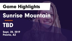 Sunrise Mountain  vs TBD Game Highlights - Sept. 28, 2019