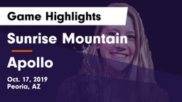 Sunrise Mountain  vs Apollo Game Highlights - Oct. 17, 2019