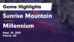 Sunrise Mountain  vs Millennium   Game Highlights - Sept. 24, 2020