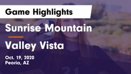 Sunrise Mountain  vs Valley Vista Game Highlights - Oct. 19, 2020