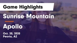 Sunrise Mountain  vs Apollo  Game Highlights - Oct. 20, 2020