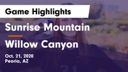 Sunrise Mountain  vs Willow Canyon Game Highlights - Oct. 21, 2020