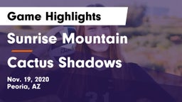 Sunrise Mountain  vs Cactus Shadows Game Highlights - Nov. 19, 2020