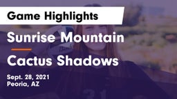 Sunrise Mountain  vs Cactus Shadows Game Highlights - Sept. 28, 2021