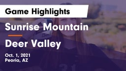 Sunrise Mountain  vs Deer Valley Game Highlights - Oct. 1, 2021