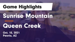 Sunrise Mountain  vs Queen Creek  Game Highlights - Oct. 15, 2021