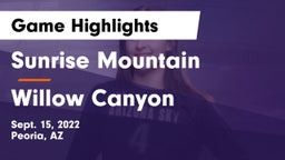 Sunrise Mountain  vs Willow Canyon Game Highlights - Sept. 15, 2022