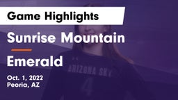 Sunrise Mountain  vs Emerald  Game Highlights - Oct. 1, 2022
