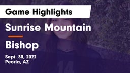 Sunrise Mountain  vs Bishop Game Highlights - Sept. 30, 2022