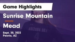 Sunrise Mountain  vs Mead Game Highlights - Sept. 30, 2022