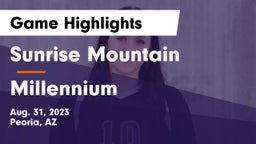Sunrise Mountain  vs Millennium   Game Highlights - Aug. 31, 2023