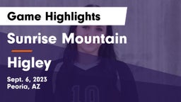 Sunrise Mountain  vs Higley  Game Highlights - Sept. 6, 2023