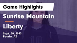 Sunrise Mountain  vs Liberty Game Highlights - Sept. 30, 2023
