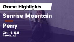 Sunrise Mountain  vs Perry Game Highlights - Oct. 14, 2023